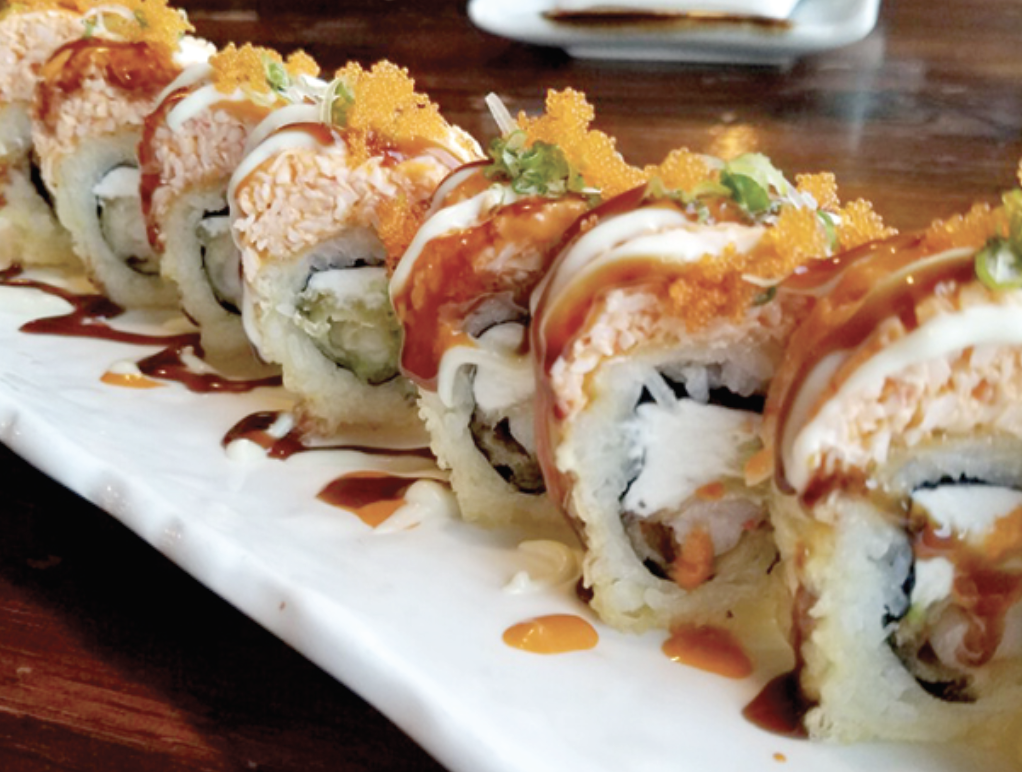 Order Golden Tiger Roll food online from Tenno Sushi store, Los Angeles on bringmethat.com