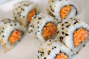 Order R6. Spicy Crab Roll food online from Hibachi Grill And Supreme Buffet- Buffet store, Grand Rapids on bringmethat.com