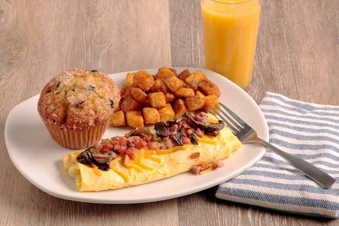 Order The Everything Omelet food online from Bakery By Perkins store, Apple Valley on bringmethat.com