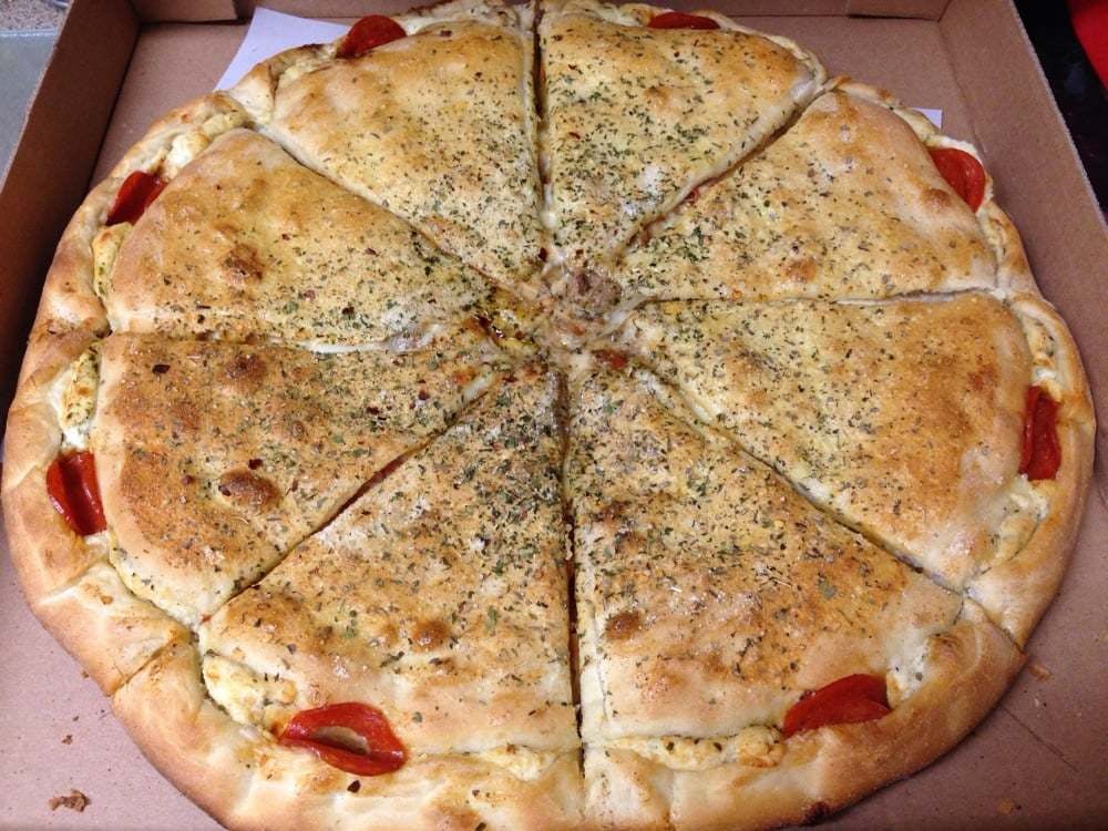 Order Meat Lovers Stuffed Pizza - X-Large 18" food online from Lushaj Pizza & Pasta store, Euless on bringmethat.com