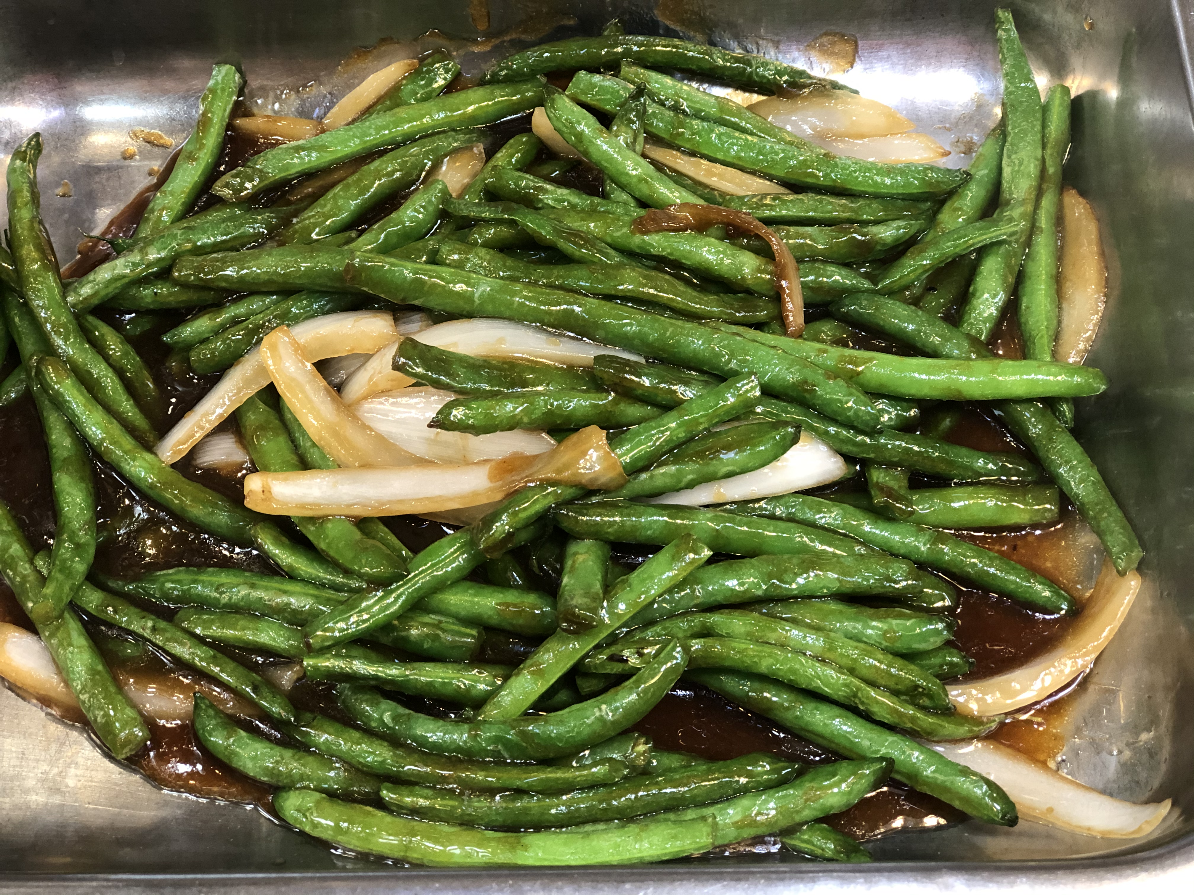 Order String Bean with Onion food online from Ruby Thai Kitchen store, Natick on bringmethat.com