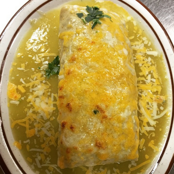 Order Chile Verde Burrito food online from Tio's Mexican Food - Day Creek store, Rancho Cucamonga on bringmethat.com