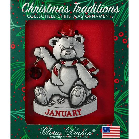 Order Gloria Duchin Christmas Traditions Ornament, Birthstone Teddy Bear, January food online from Cvs store, AUBURN on bringmethat.com