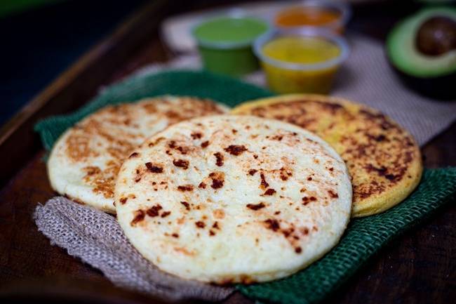 Order ~ Gluten Free Plain Arepa food online from Guasaca store, Cary on bringmethat.com