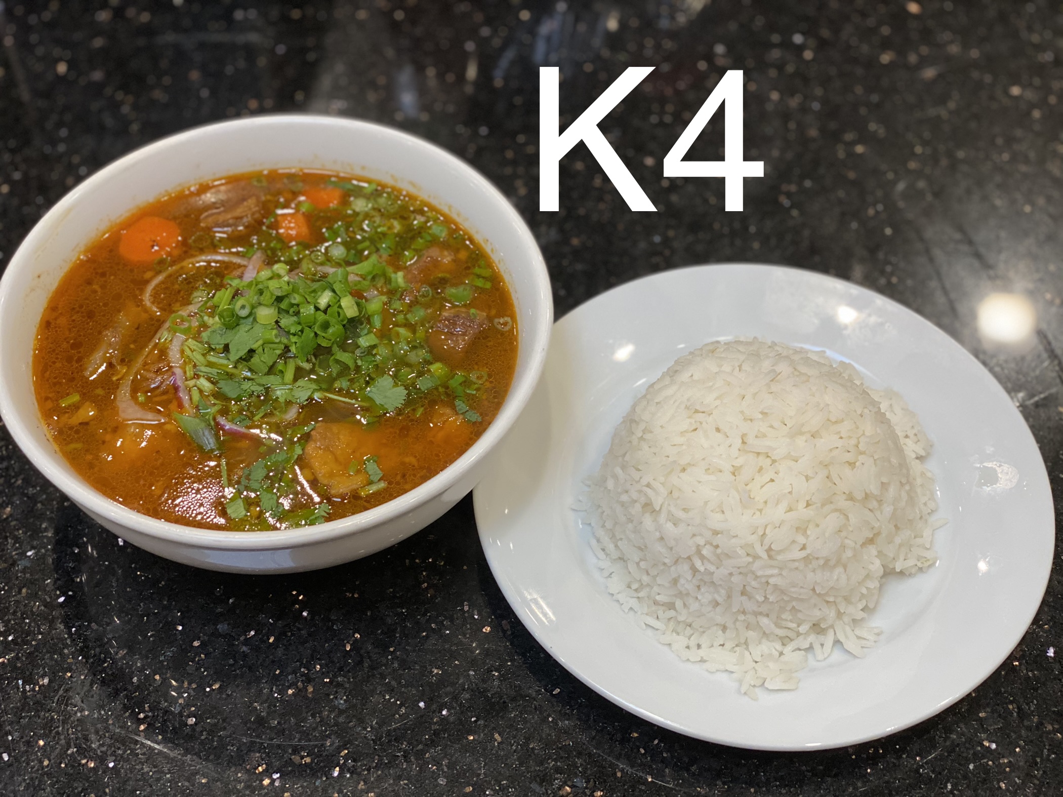 Order K4. Beef Stew with Steam Rice food online from Pho One Restaurant store, Hurst on bringmethat.com