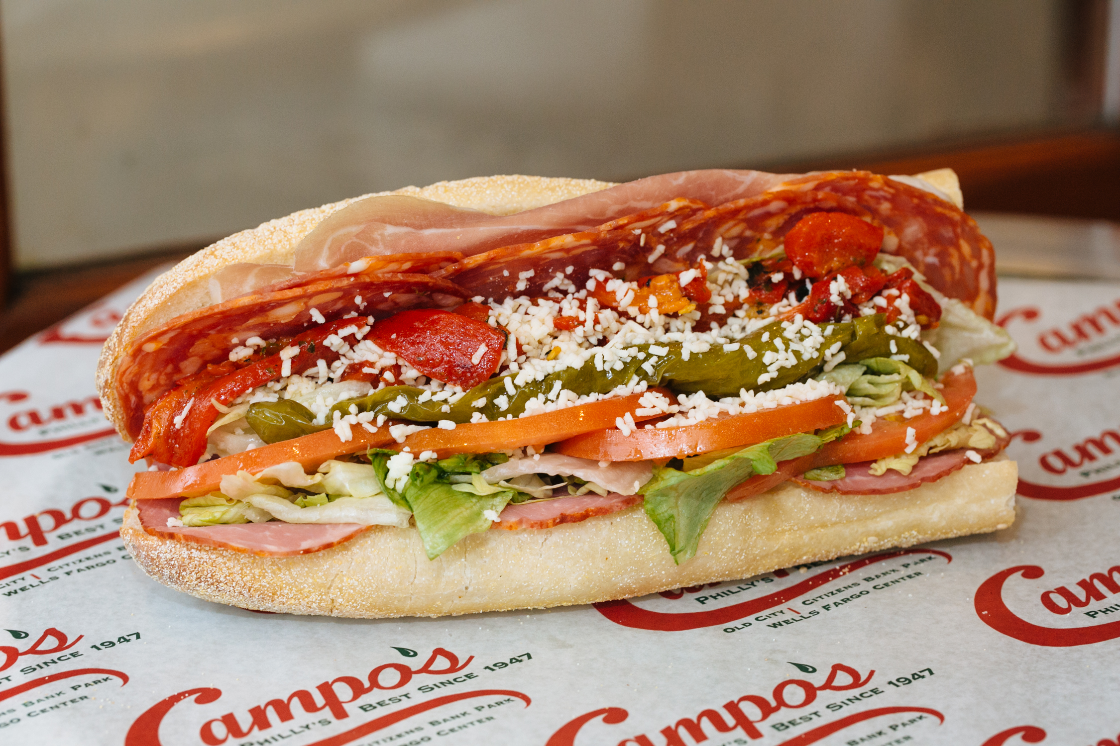 Order Mamma Mia Hoagie food online from Campo's Philly Cheesesteaks store, Philadelphia on bringmethat.com
