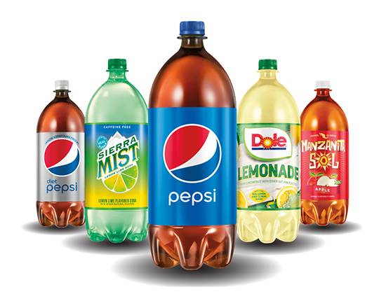 Order 2 Liter Soda food online from Pizza Guys store, Cameron Park on bringmethat.com