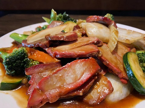 Order BBQ Pork With Mixed Veggies food online from Chinese Kitchen Sushi & Grill store, Chicago on bringmethat.com