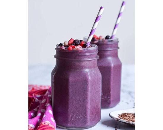 Order Blueberry Anti-Aging Smoothie food online from Wow Poke N Juice store, Lawrenceville on bringmethat.com