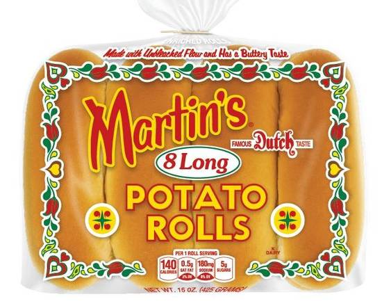 Order Martin's Hot Dog  Potato Rolls ( 8 Rolls) food online from Ctown Supermarkets store, Uniondale on bringmethat.com