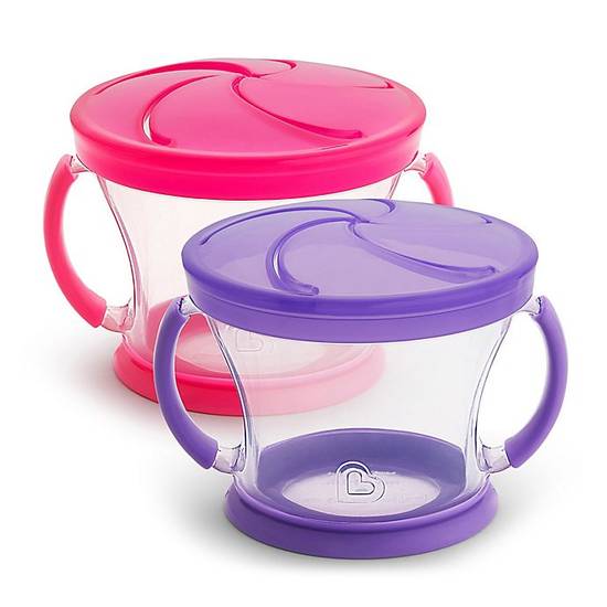 Order Munchkin® Snack Catcher® 9 oz. Snack Containers in Pink/Purple (Set of 2) food online from Bed Bath & Beyond store, Lancaster on bringmethat.com