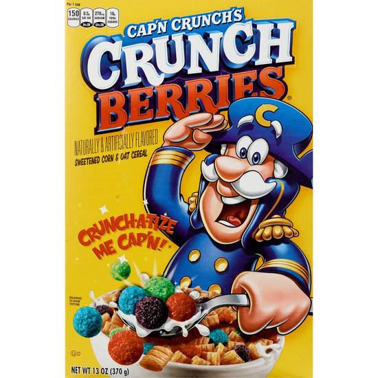 Order Quaker Cap'n Crunch's Crunch Berries Cereal food online from Cvs store, CENTRAL FALLS on bringmethat.com