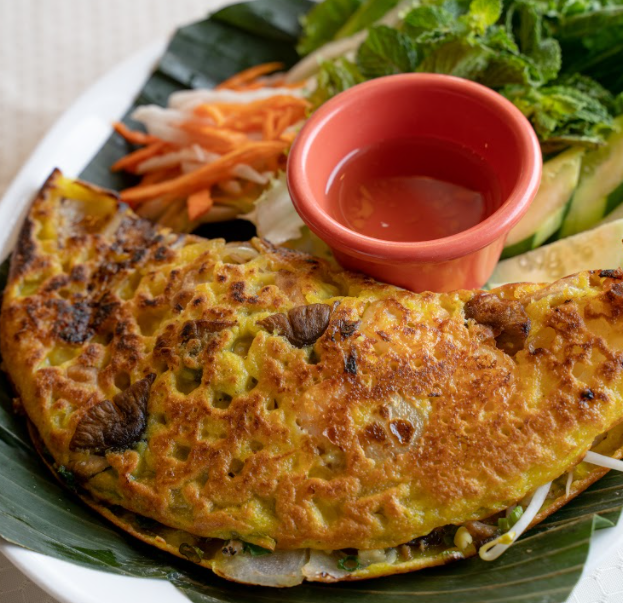 Order 32. Vegetarian Vietnamese Crepe food online from Saigonese store, Hartsdale on bringmethat.com