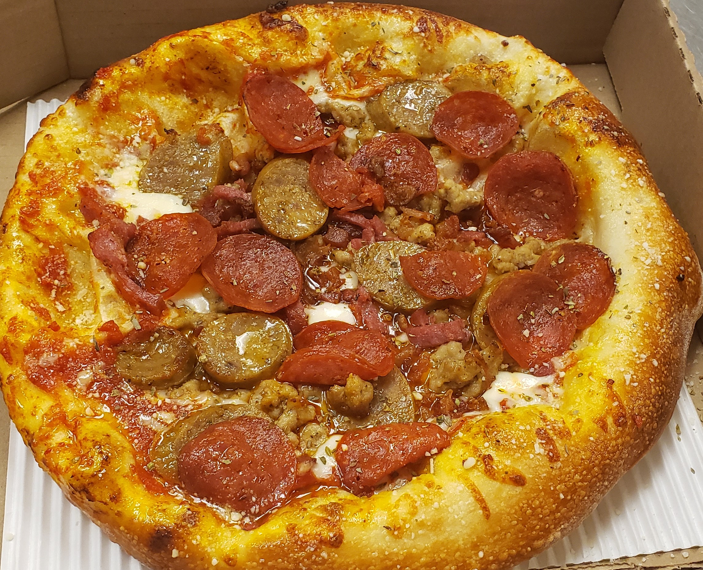 Order Da Meat Yorker Pizza food online from The Ny Slice store, Greenwood on bringmethat.com