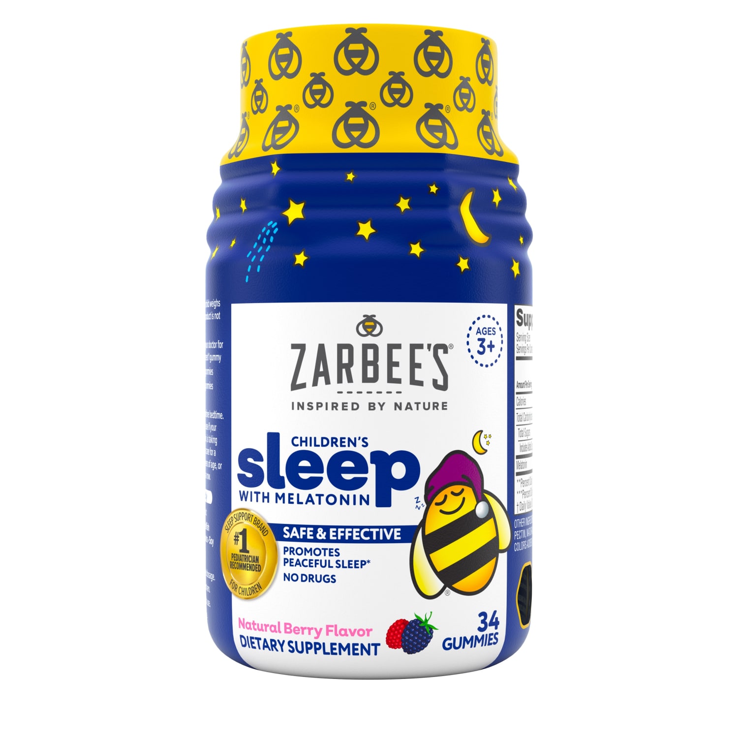 Order Zarbee's Naturals Children's Sleep Gummies with Melatonin, Berry - 34 ct food online from Rite Aid store, CORNING on bringmethat.com