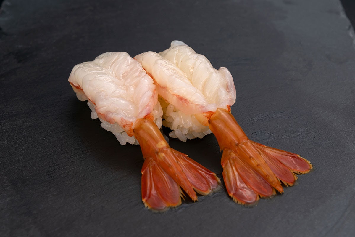 Order Botan Ebi (Sweet Shrimp) Nigiri food online from Robata Jinya store, Los Angeles on bringmethat.com