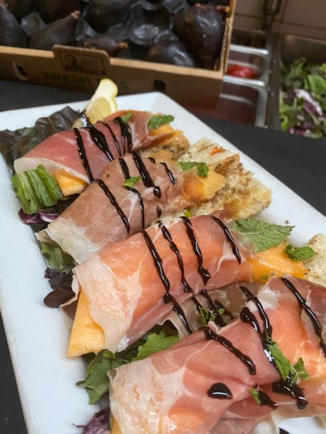 Order Prosciutto and Melon Platter food online from Mike's Deli store, Bronx on bringmethat.com