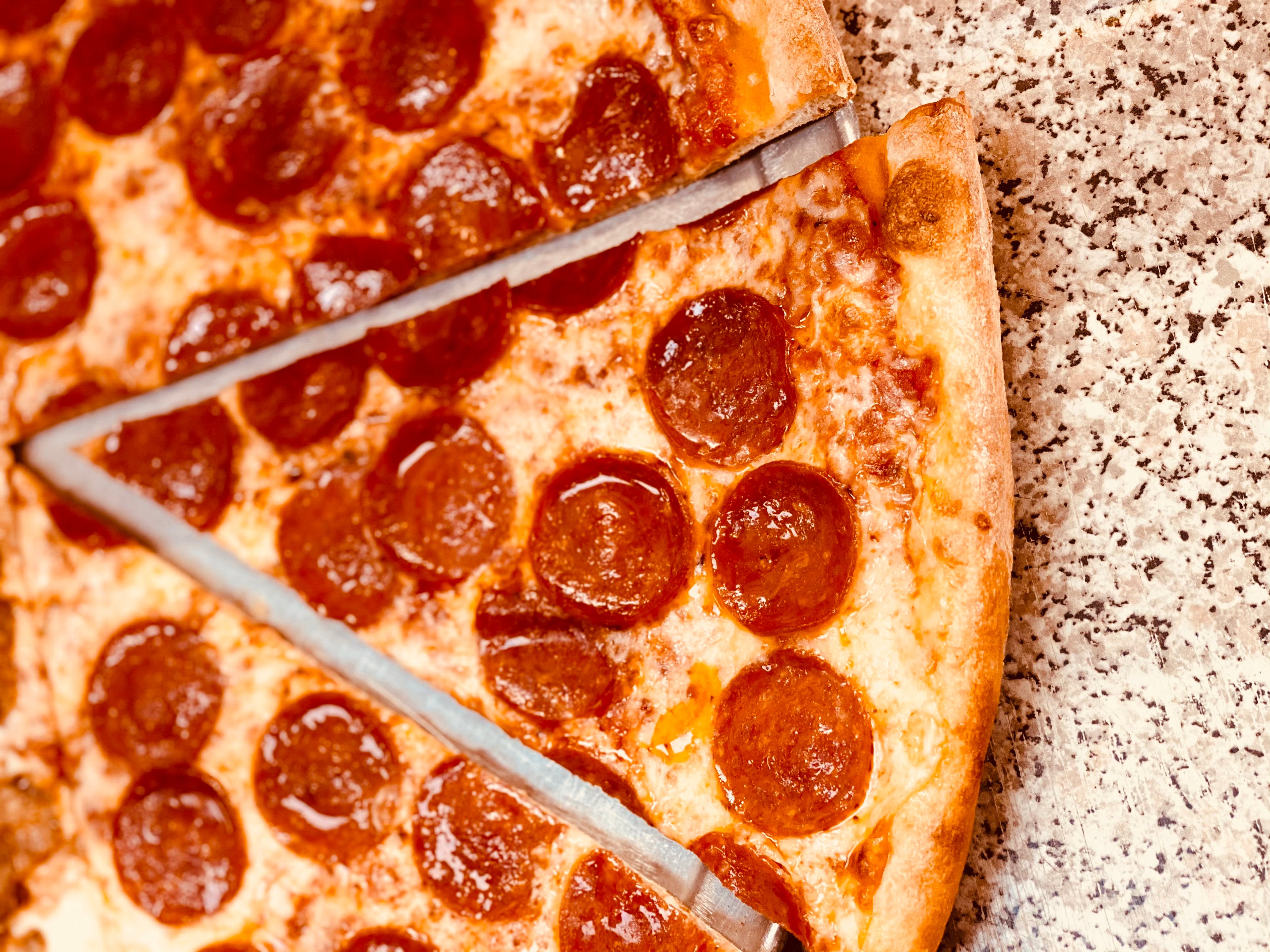 Order Pepperoni Pizza Slice - Slice food online from Stage door deli store, New York on bringmethat.com
