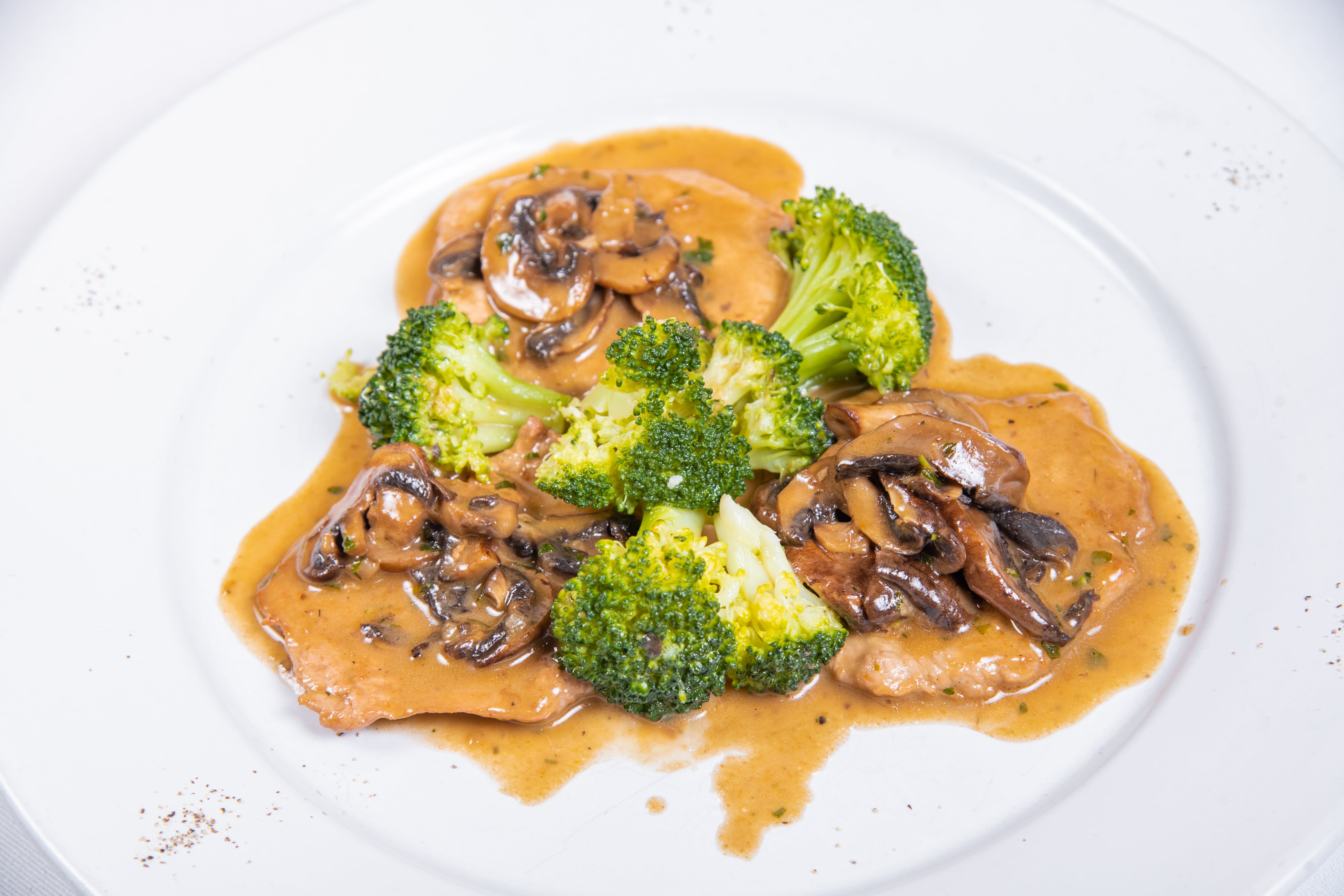Order Scaloppine Marsala - Entree food online from Antica Trattoria store, Flushing on bringmethat.com