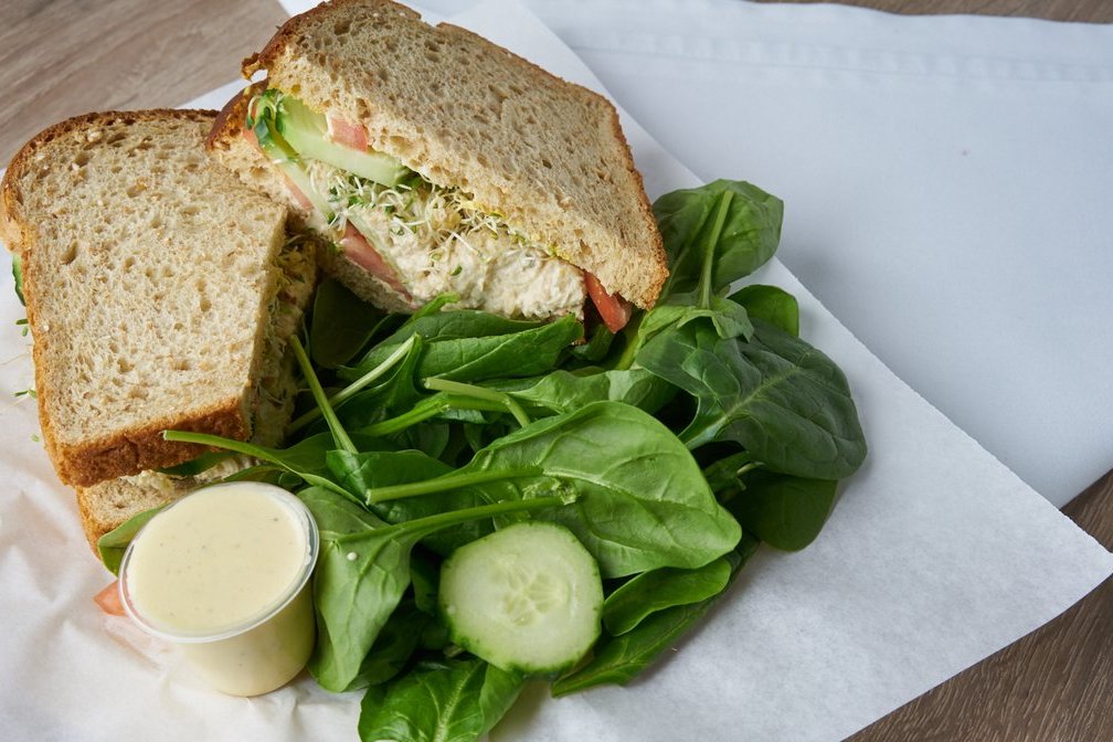 Order tuna salad sandwich food online from Eat Real Cafe store, Valencia on bringmethat.com