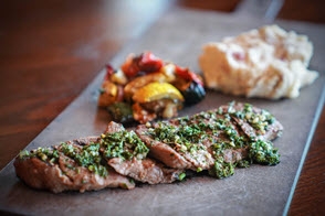 Order Tuscan Chimichurri Cap Steak food online from UNO CHICAGO GRILL store, Bensalem on bringmethat.com