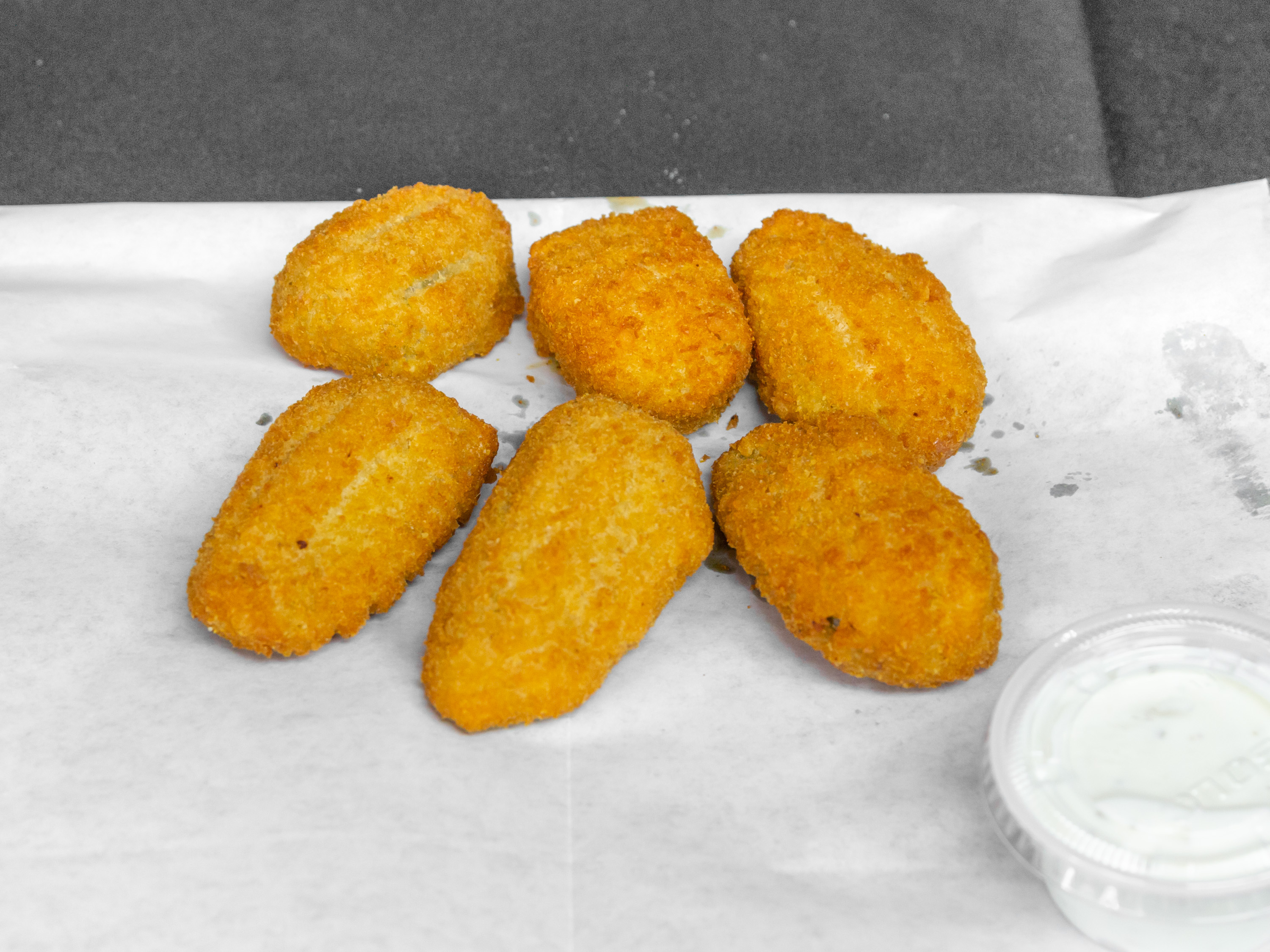Order 6 Piece Jalapeno Poppers food online from Fire Pizza store, Detroit on bringmethat.com
