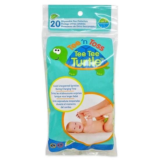 Order Hamco Tee 'n Toss 20-Count Tee Tee Turtle™ Disposable Pee Protector food online from Buybuy Baby store, Nashua on bringmethat.com