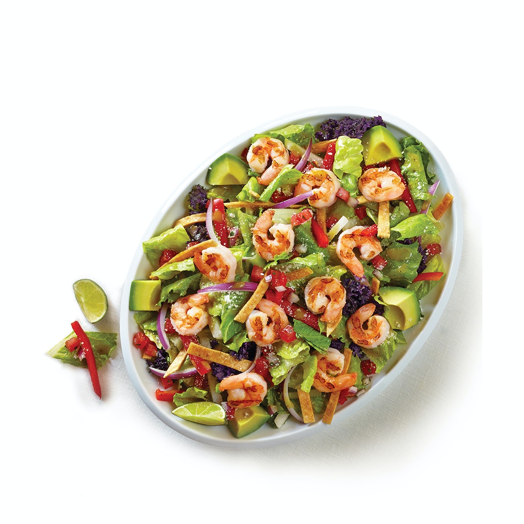 Order Grilled Shrimp Chile Lime Salad food online from Baja Fresh Mexican Grill store, Elk Grove on bringmethat.com