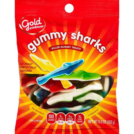 Order Gold Emblem Gummy Sharks, 5.5 OZ food online from CVS store, FLORISSANT on bringmethat.com