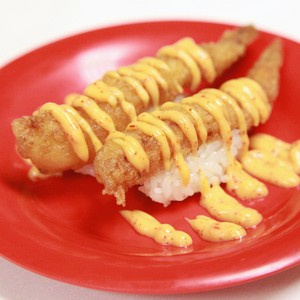Order Spicy Shrimp Tempura Sushi food online from Sushi Koo store, Los Angeles on bringmethat.com