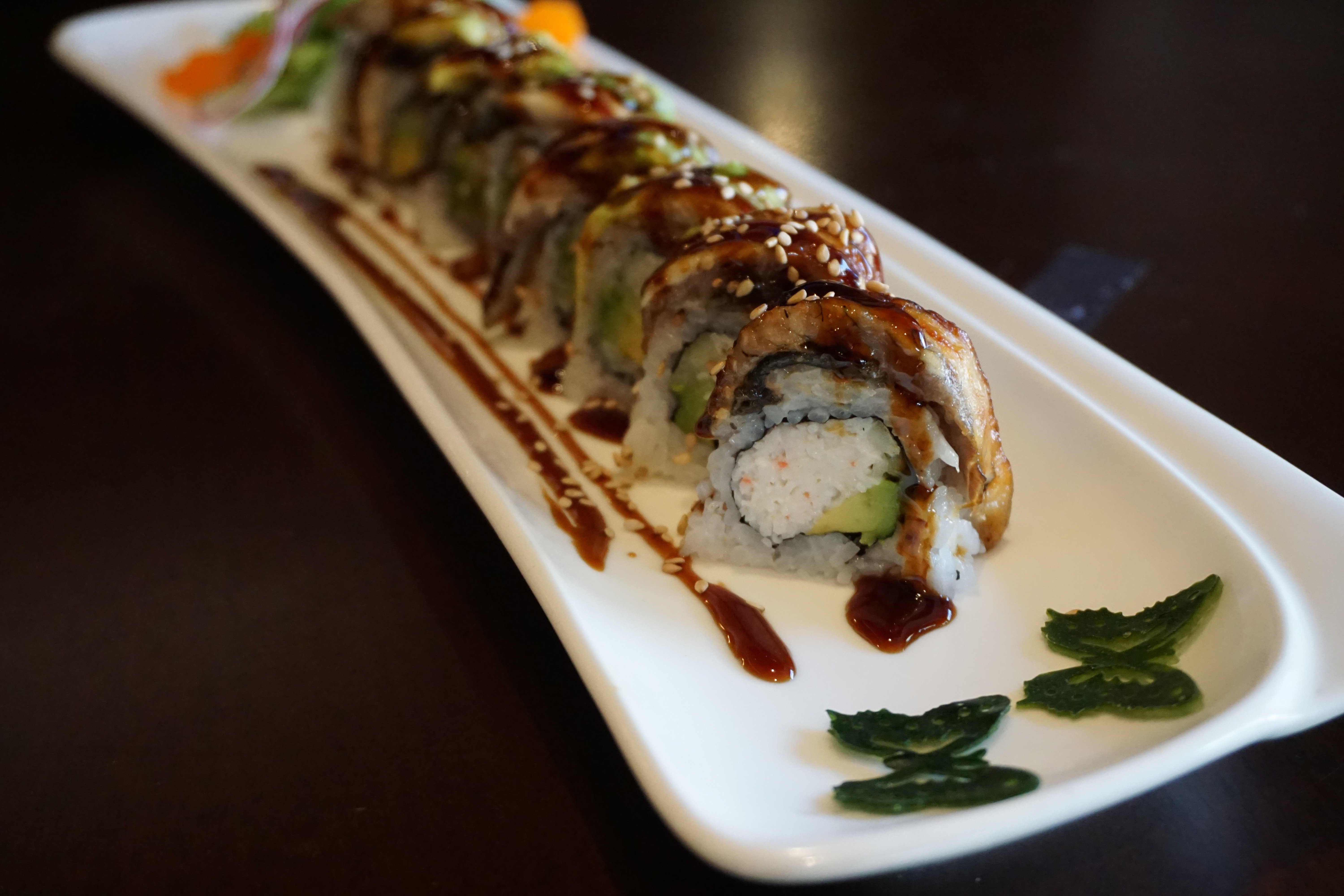 Order Dragon Roll food online from Zen Sushi store, La Crescenta on bringmethat.com