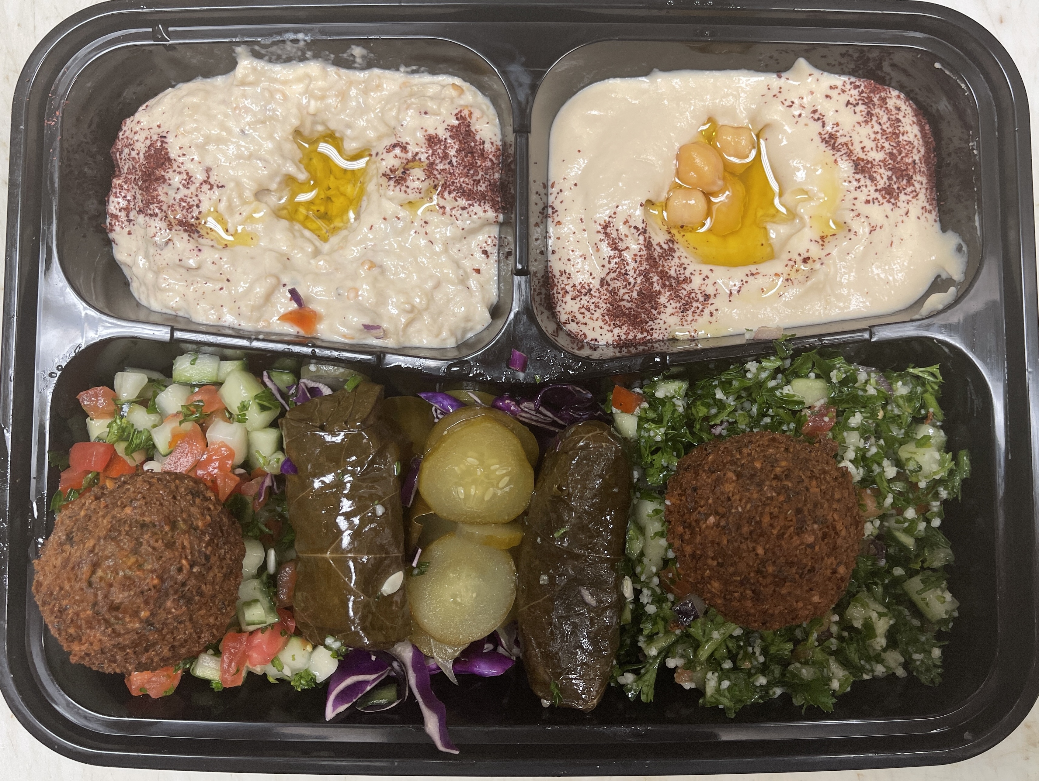 Order Veggie NO Rice Plate  food online from Zam zam middle eastern grill store, Chicago on bringmethat.com