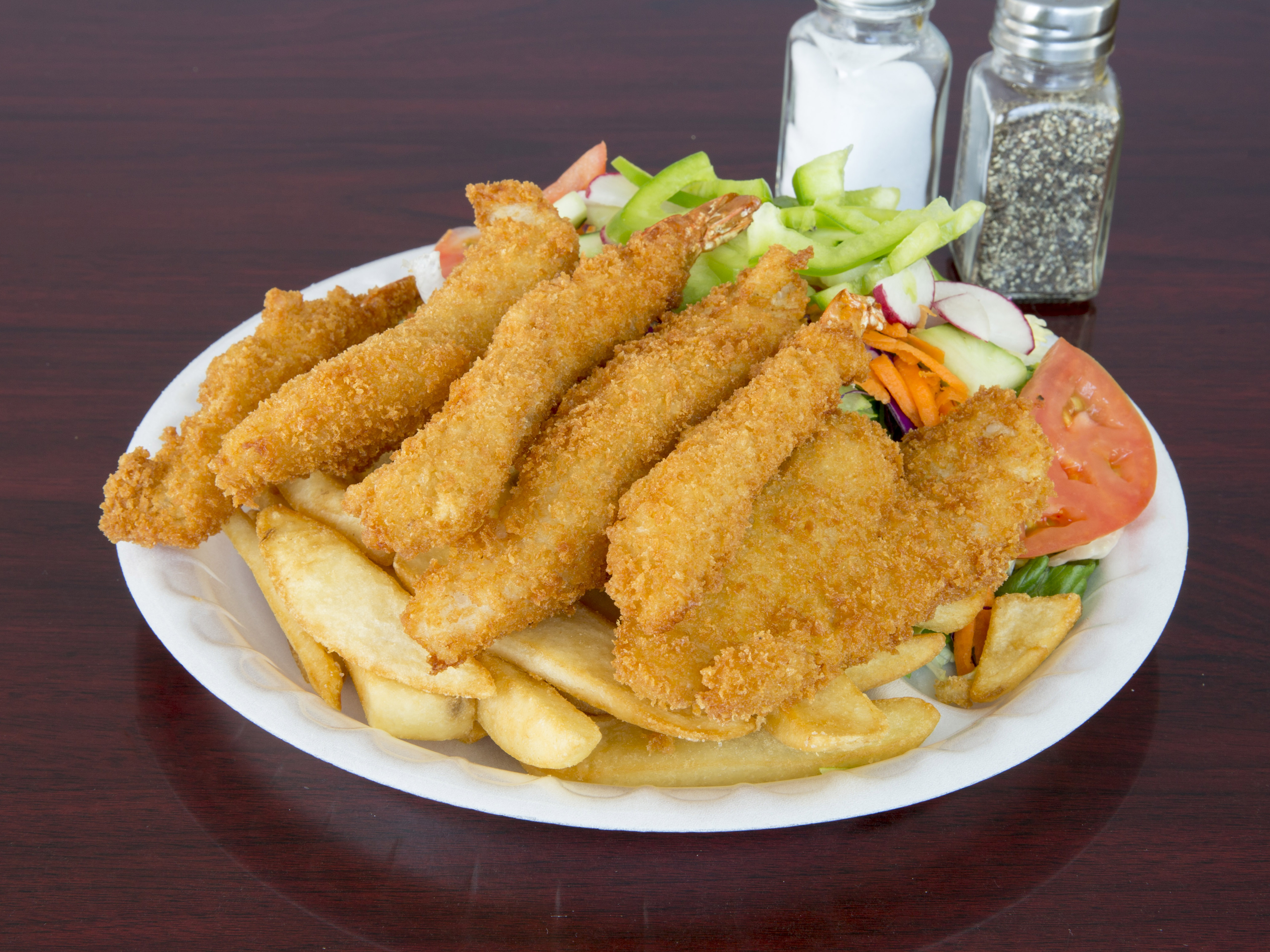 Order Fried Seafood Plate food online from Fair Oaks Burger store, Altadena on bringmethat.com