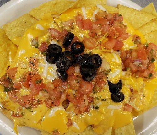 Order Chicken Nachos food online from Throwbacks Bar And Grill store, Riverside on bringmethat.com