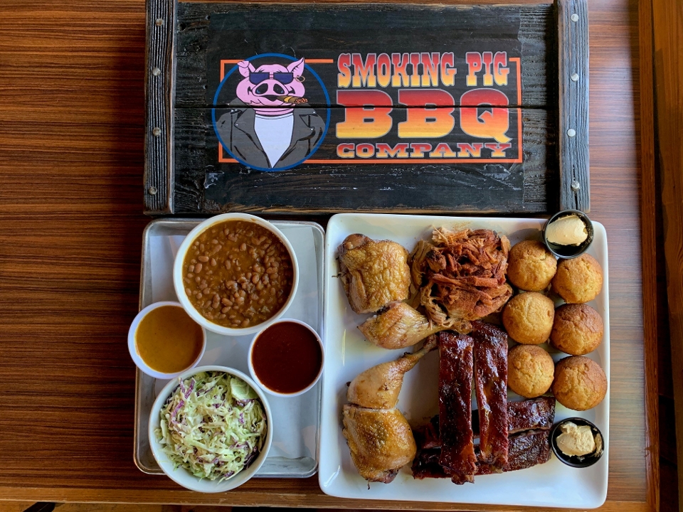 Order Ribs, Chicken, Pulled Pork, 4-6ppl food online from Smoking Pig BBQ store, Fremont on bringmethat.com
