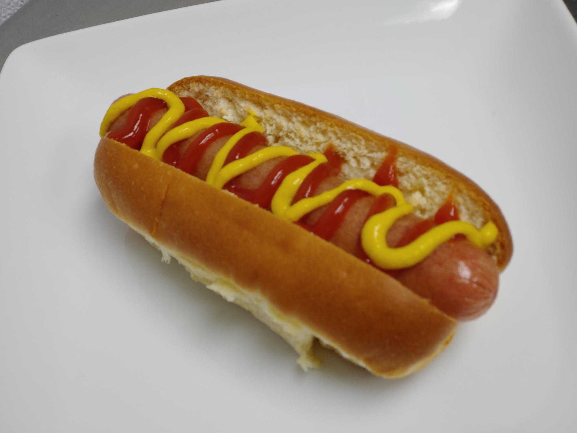 Order Kids Hot Dog with Ketchup and Mustard food online from Amazing Deli store, Midland on bringmethat.com