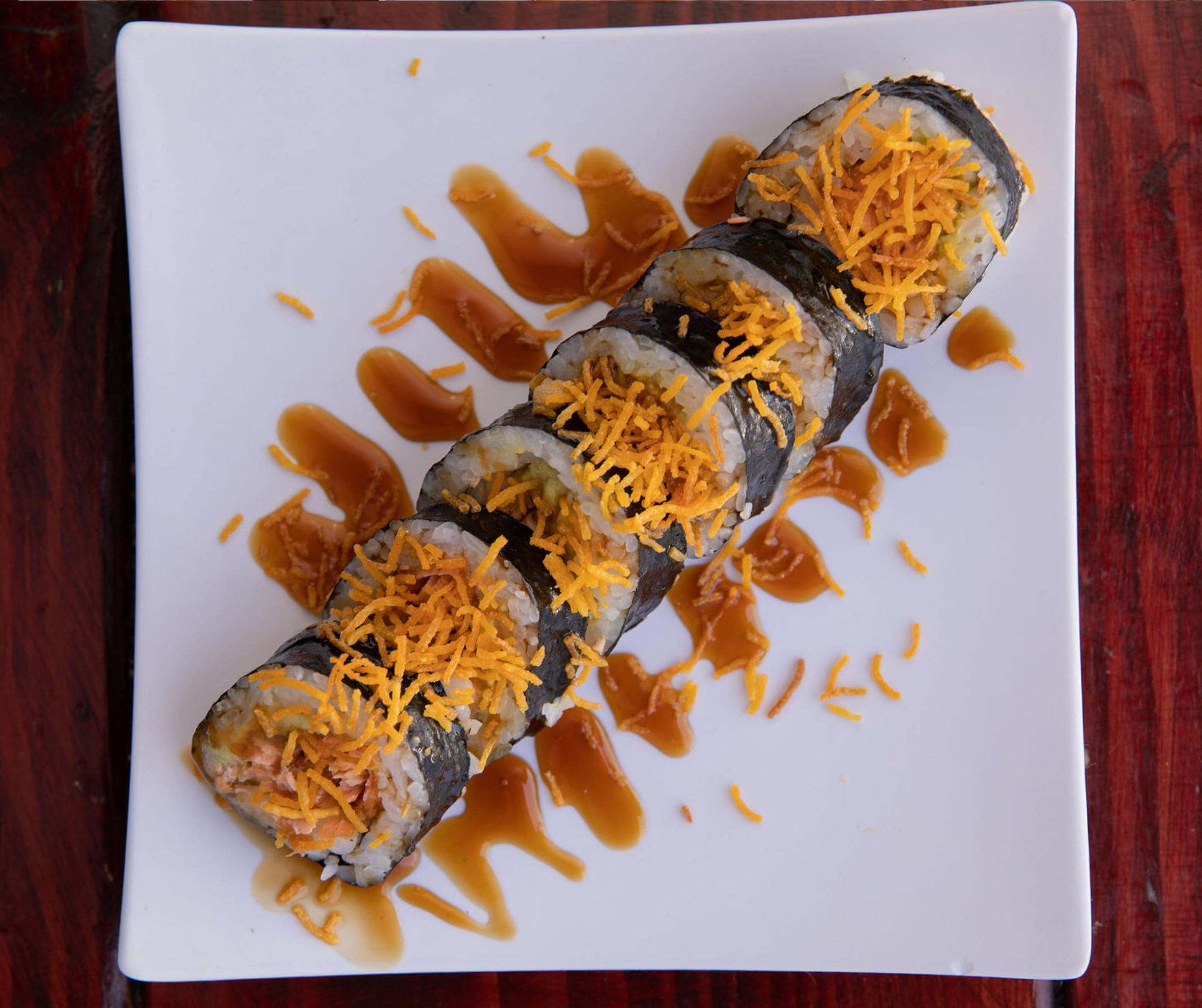 Order Cannonball Roll food online from Meshuga 4 Sushi - W. Pico Blvd. store, Los Angeles on bringmethat.com