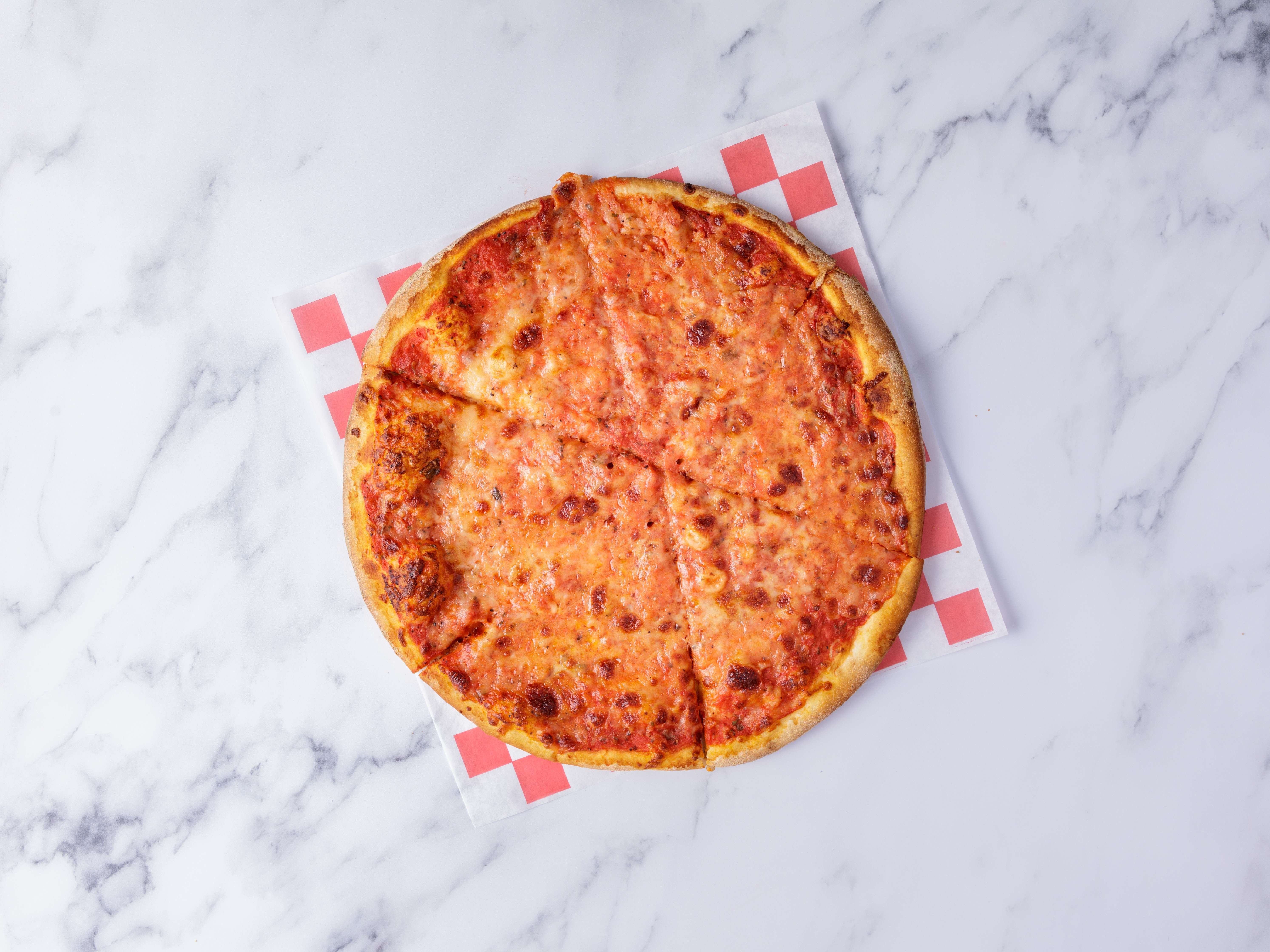 Order Cheese Pizza food online from George's Pizza store, New York on bringmethat.com