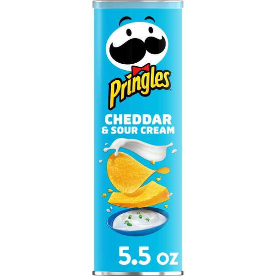 Order Pringles Potato Crisps Chips Cheddar & Sour Cream (5.5 oz) food online from Rite Aid store, Yamhill County on bringmethat.com