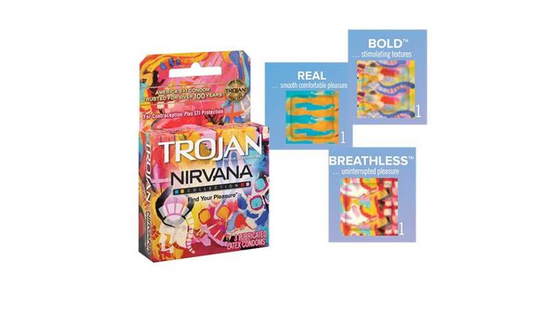 Order Trojan Nirvana Condoms, Real, Bold, & Breathless Types- 3Ct food online from Red Roof Market store, Lafollette on bringmethat.com