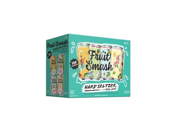 Order Fruit Smash Hard Seltzer Variety Pack - 12x 12oz Cans food online from Kirby Food & Liquor store, Champaign on bringmethat.com