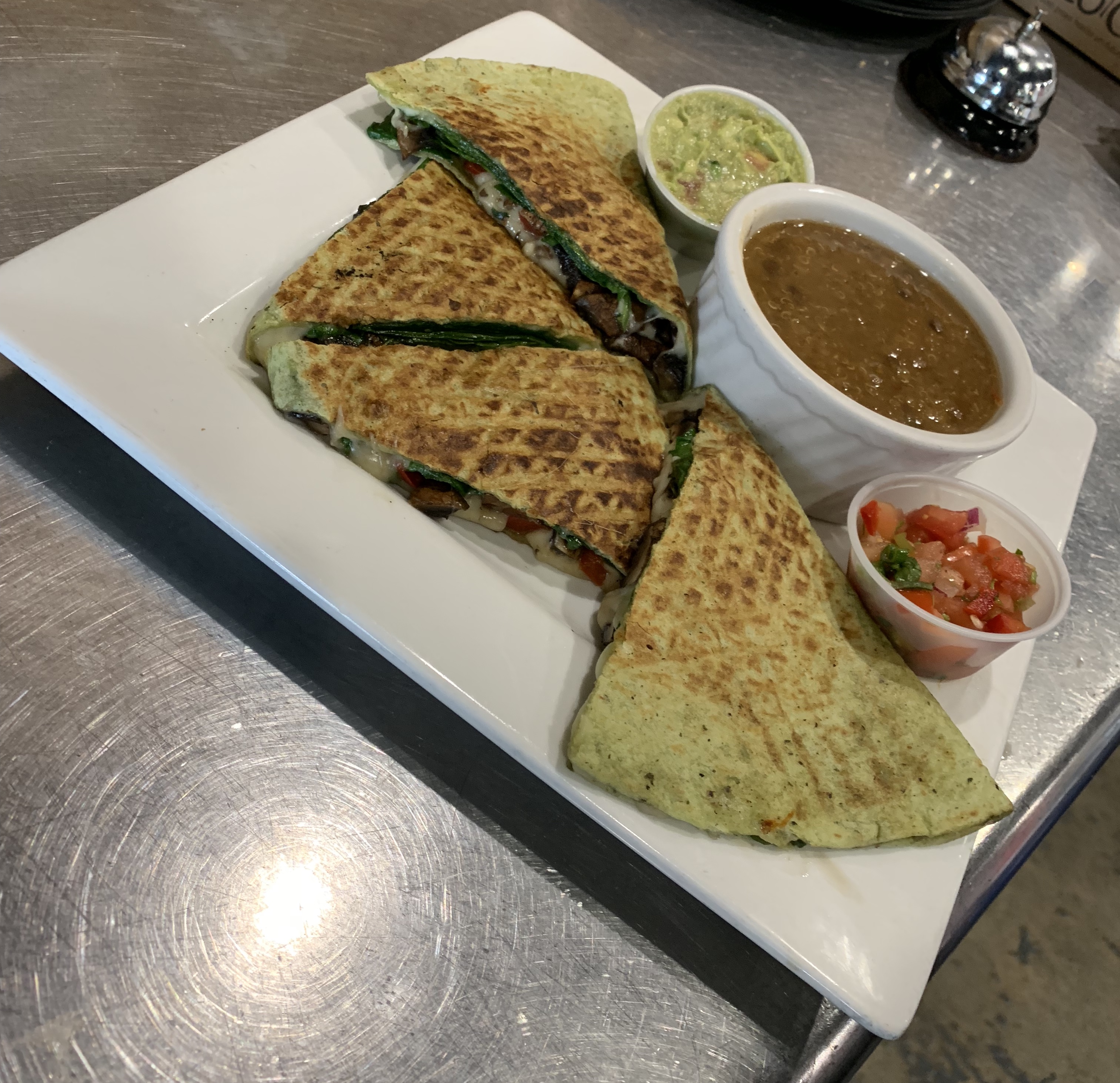 Order Chicken Quesadilla food online from Apple A Day Cafe store, Miami Beach on bringmethat.com
