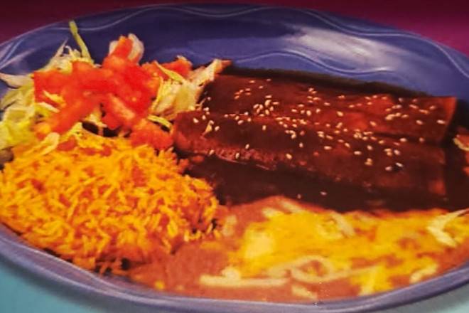 Order Mole enchiladas food online from Ixtapa Grill Family Mexican Restaurant store, Hamden on bringmethat.com