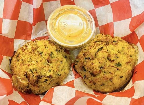 Order Crab Cake (2 PC) food online from Juicy Crab Seafood And Steak House store, Manheim Township on bringmethat.com
