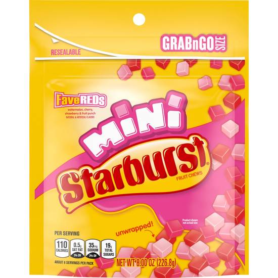 Order Starbursts FaveREDs Fruit Chewy Candy Grab N Go, 8 OZ food online from Cvs store, FARGO on bringmethat.com