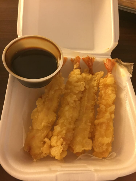 Order 4 Tempura Shrimp food online from Cao's Kitchen Asian Bistro store, Orange on bringmethat.com