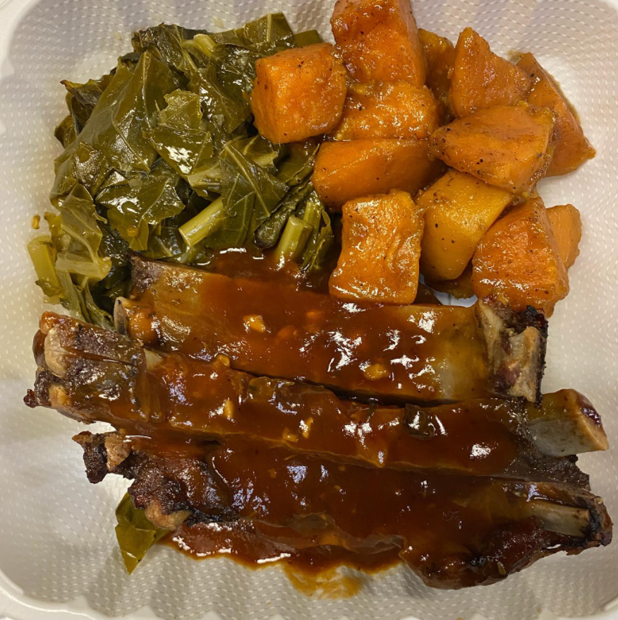 Order Pineapple BBQ Baby Back Ribs food online from Cafe Mobay store, Bloomfield on bringmethat.com