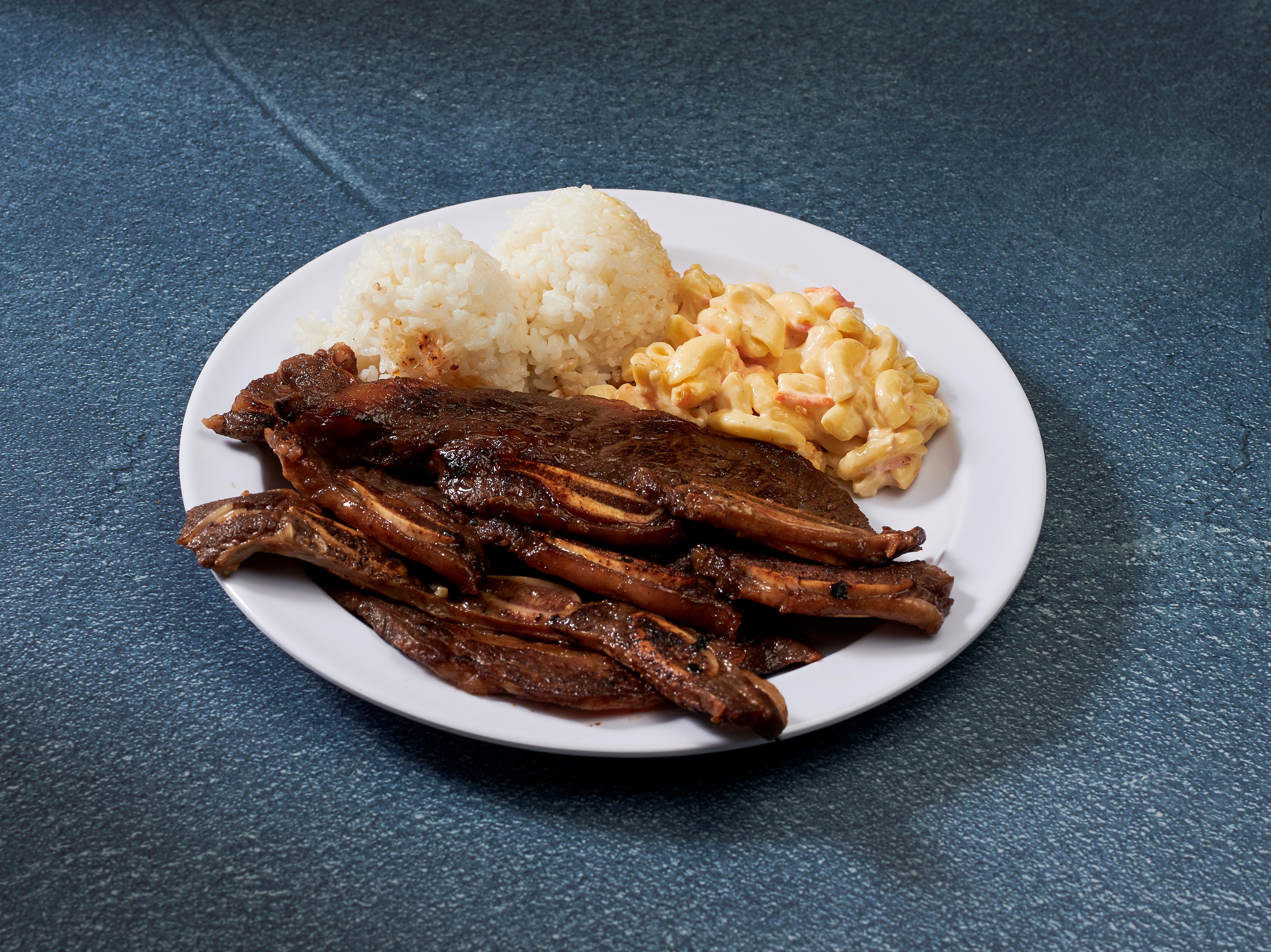 Order Regular Hawaiian BBQ Short Ribs Plate Lunch food online from L&L Hawaiian Bbq store, Las Vegas on bringmethat.com
