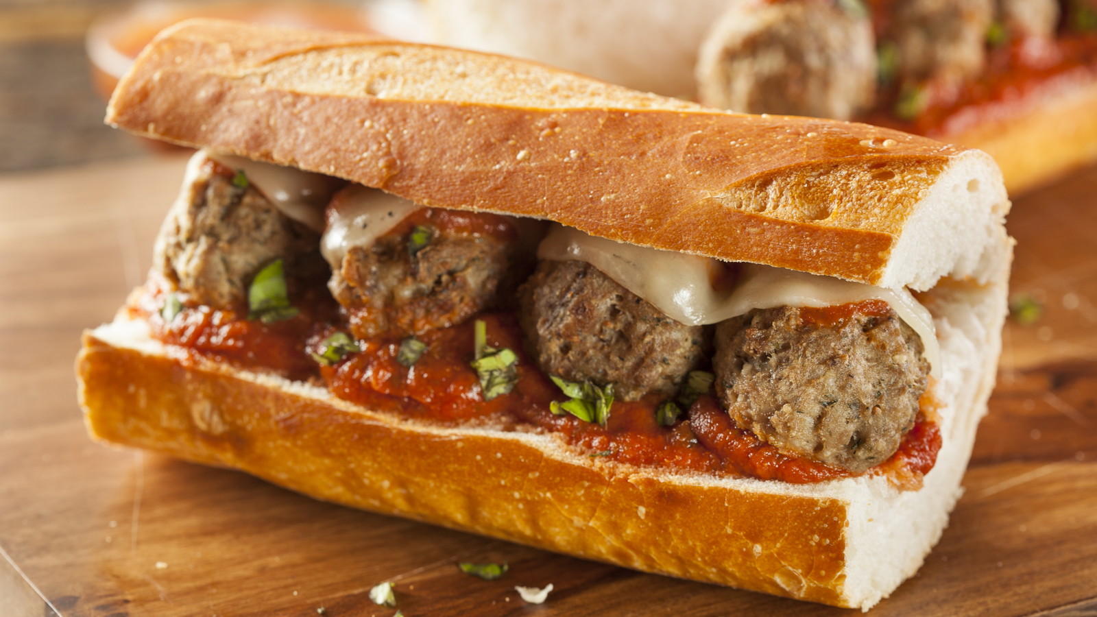 Order Meatball Sandwich food online from Salvatore's Parmigiana Sandwiches store, San Francisco on bringmethat.com