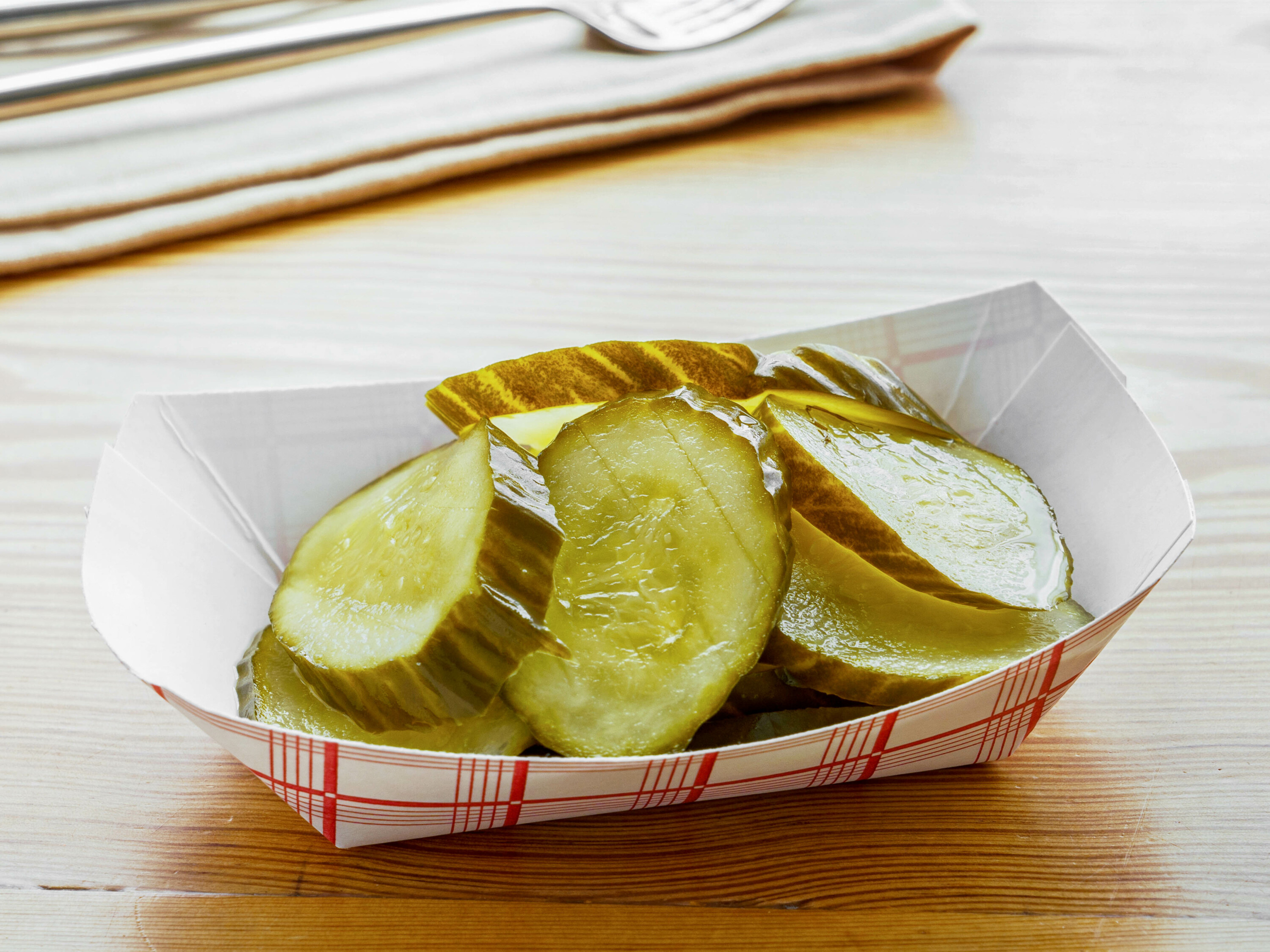 Order House Cured Pickles food online from Batesy's BBQ store, Queens on bringmethat.com